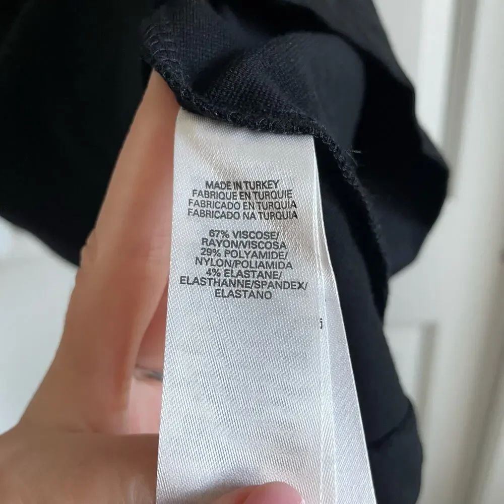 NWT French Connection LBD One Shoulder Mini Bow Dress Sz 8